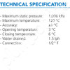 Freeze Protection Valve for Solar Hot Systems RBM Frost Protection Valve 15mm - Spec