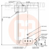 G2 TECH DHRF 800Lt Dairy Hot Water Heater Duplex Stainless Steel Rapid Flow Electric 3 x 4.8kW Elements 1 x 3.6kW Booster - Side Elevation