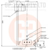 G2 TECH DHRF 1000Lt Dairy Hot Water Heater Duplex Stainless Steel Rapid Flow Electric 3 x 4.8kW Elements 1 x 3.6kW Booster - Side Elevation