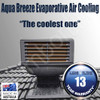 AquaBreeze Evaporative Cooler Suits 4 - 5 Standard Duct Vents Model AB119 - Terracotta - Installed