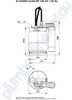 Grundfos Unilift KP150-AV-1 Submersible Drainage Pump NIRO Vertical Level Switch PN. 011K4500 - Dimensions