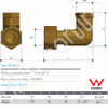 Screwed DR Brass Elbow 25FI x 25 Loose Nut Watermarked PN. AW429 - Specification