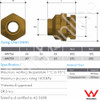 Flared Compression Reducing Union DR Brass 20 C x 15 C Watermarked PN. AW756 - Specification