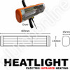 HEATLIGHT Infrared Paint Curing Lamp Handheld for Car Bodywork Repair 1000 Watts - Tech Data