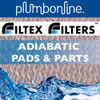 Wet & Dry Adiabatic Pad 1500 x 600 x 100mm Suits Baltimore Aircoil (BAC) & Muller Industries Fluid Cooler Condensers PN. CEL147030600 @ plumbonline