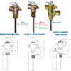 AVG Hot Water Pressure & Temperature Relief Valve 15mm 1000KPA - Dimensions