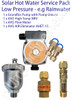 Solar Hot Water Service Pack | Low Pressure systems e.g Rain Water