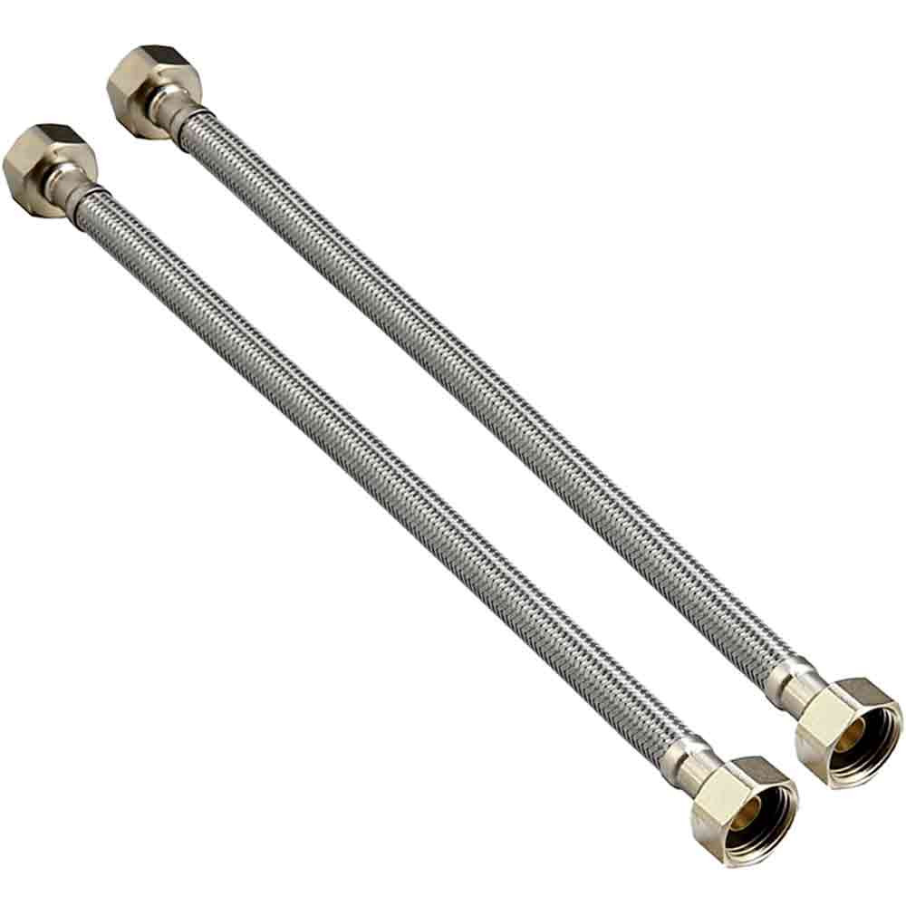 Flexible Hose Hot and Cold Water Connector Pack- 450mm Fem x