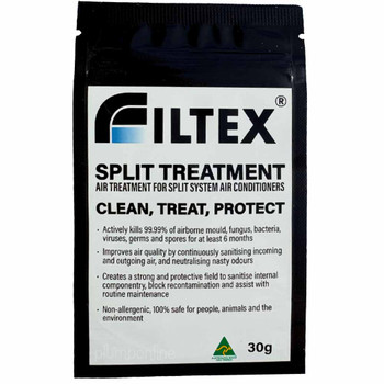 Filtex Split System Air Conditioning Antimicrobial Treatment Sachet 30g | Kills Mould & Odours