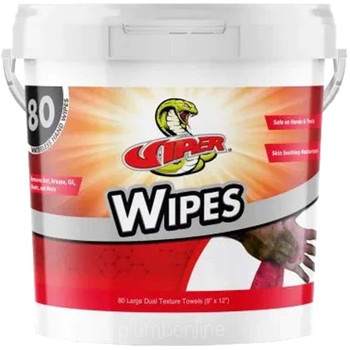 Viper Wipes 80-Pack – Hand Towels for HVAC & Refrigeration Techs
