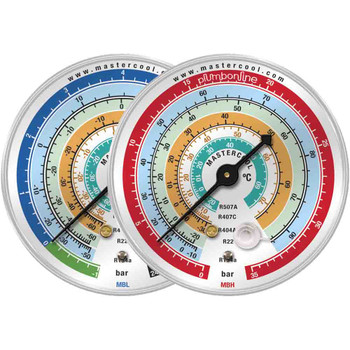 Mastercool HP Pressure Gauge 80mm High Side R22 R407C R32 R410A HVAC Refrigeration MCEBH1 Mastercool HP Pressure Gauge 80mm High Side R22 R407C R32 R410A HVAC Refrigeration MCEBH1