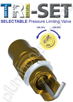 AVG TRI- SET Selectable Pressure Limiting Valve PLV-600 20C-TRISET 20mm CxC - Setting