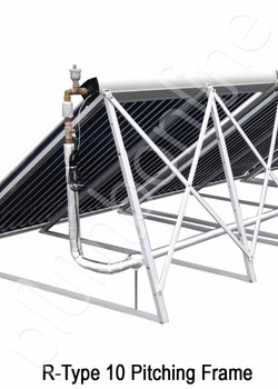 Evacuated Tube Pitching Frame Anodised Aluminium R-Type 10 Tube Evacuated Tube Pitching Frame Anodised Aluminium R-Type 10 Tube