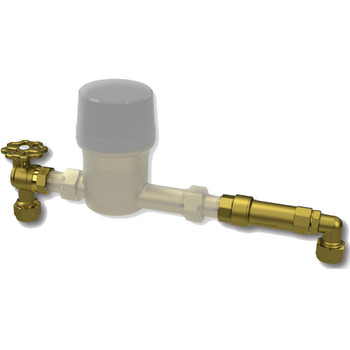 AVG Meter Connection Kit (dual check valve, R/A ball valve and elbow)