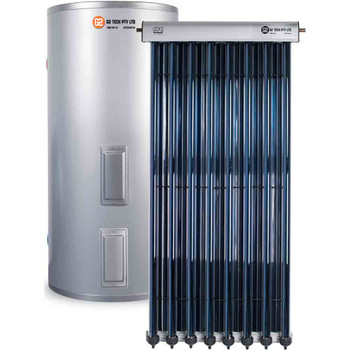 Evacuated Tube Solar Hot Water | Stainless Steel Electric | 315Lt 20 Tube System