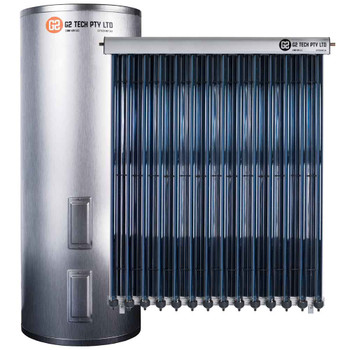 Evacuated Tube Solar Hot Water | Stainless Steel Electric | 315Lt 14 Tube Evacuated Tube Solar Hot Water | Stainless Steel Electric | 315Lt 14 Tube