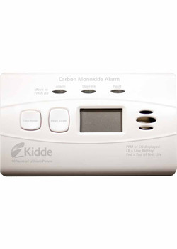 Carbon Monoxide Alarm with Digital Display and 10-Year Sealed Battery Kidde C3010D