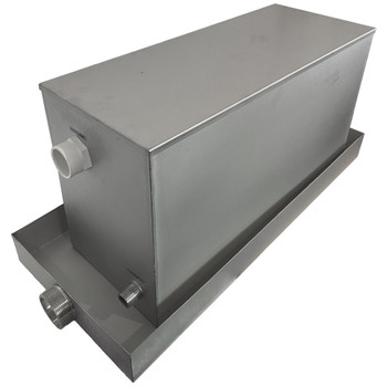 45L Stainless Steel Header Feed and Expansion Tank with Stainless Safety Tray FT45 Hot and Cold Water | G2 Tech