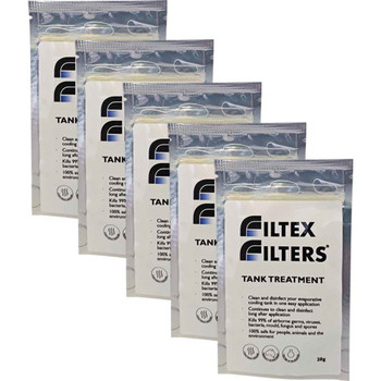 Filtex Filters Evaporative Cooler Antibacterial Tank Treatment Sachet Five Pack