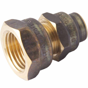 Flared Compression Reducing Union DR Brass 20 FI x 15 C Watermarked PN. AW168