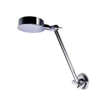 Shower arm and rose adjustable 224MM chrome finish
