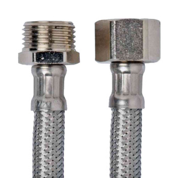 Flexible Hose Hot and Cold Water Connector - 700mm Long 20mm Male x Fem