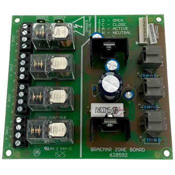 Braemar TH 523 & X PCB Circuit Board BSC 2006 Zone Control Ducted Heaters PN. 628592