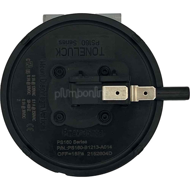 Braemar TQS 523 & X Gas Ducted Heater Air Pressure Switch 18 Pa Gold Tech for Condensate PN. 639826