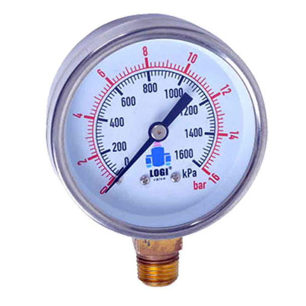 Pressure Gauge to suit Pressure Reducing Valve Range 0kpa - 1600kpa