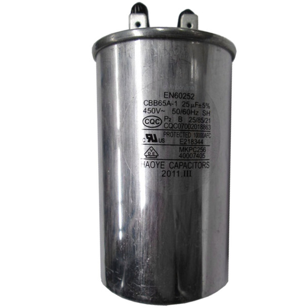 Brivis Contour L54 Evaporative Cooler Capacitor 25 MFD / uF 450V Motor Run Capacitor Metal P2 Protection Aluminum Case PN. 81021221