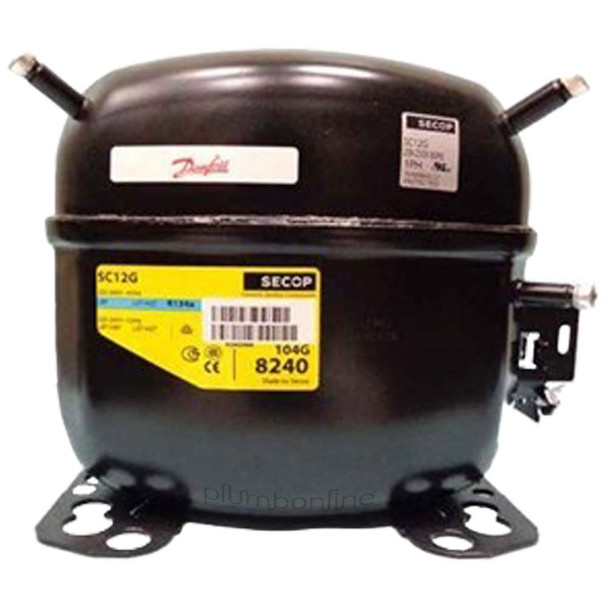 Secop SC12MLX Medium Back Pressure Compressor R404A – 5/8 HP – 220–240V