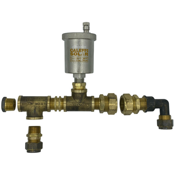 Evacuated Tube Solar Hot Water Manifold Install Fittings Retro-Fit Kit-A - Assembled