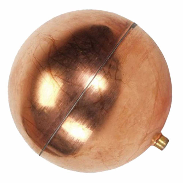 Copper Ball Float for Hot & Cold Water up to 65 Deg C Maximum 115mm Dia