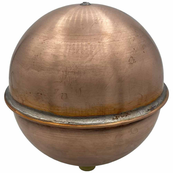 Copper Ball Float for Hot & Cold Water up to 90 Deg C Maximum 115mm Dia