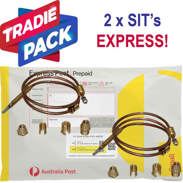 Universal Gas Valve Thermocouple Genuine SIT 600mm Kit PN. SI0892100 x 2 Tradie Pack
