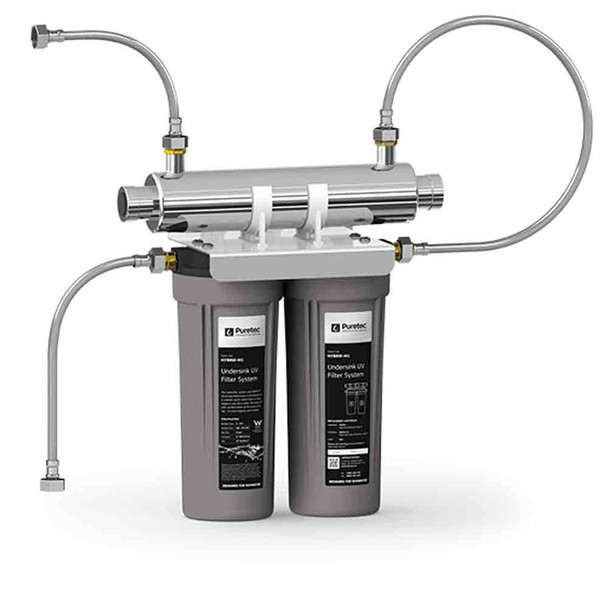 Puretec Hybrid M1 Dual Stage Under Sink Filtration Ultraviolet Protection | 8 Lpm | 1 Micron