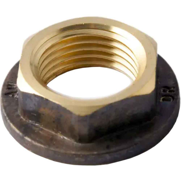 Screwed DR Brass Flanged Back Nut 4mm BSP Watermarked PN. BNF4