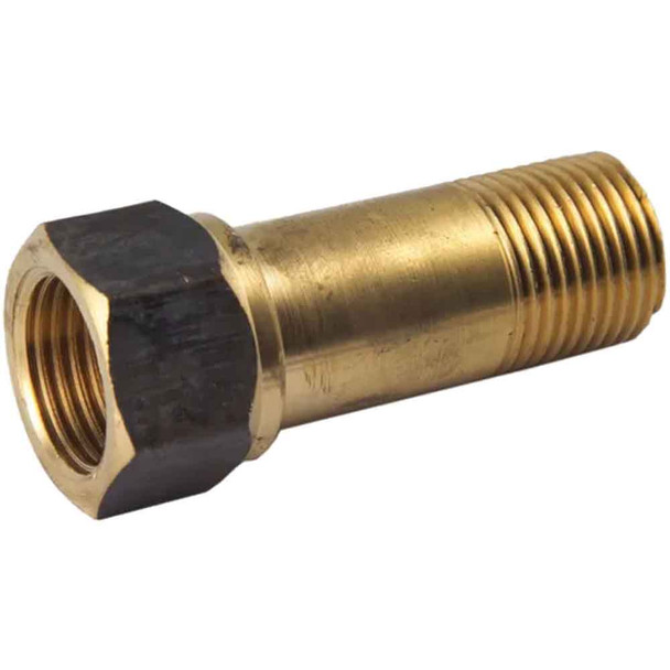 Screwed DR Brass Adaptor MI x FI Extended 15mm x 65mm BSP Watermarked PN. AW4001