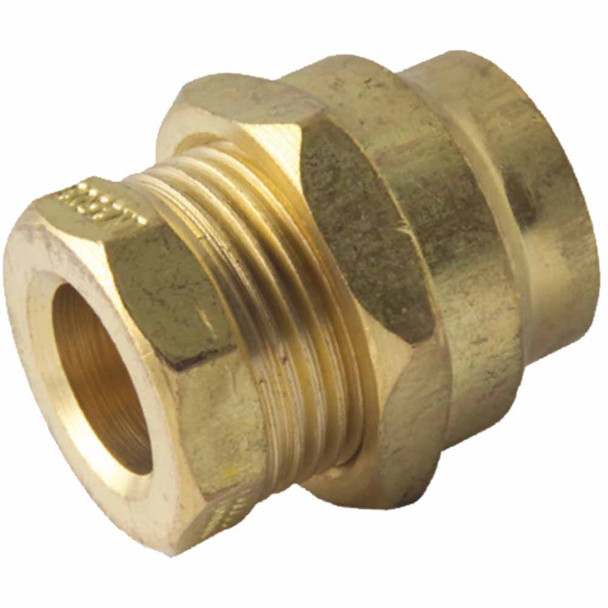 Flared Compression Reducing Union DR Brass 25 C x 20 C Watermarked PN. AW759