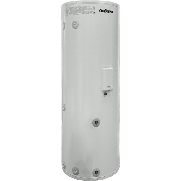 Aestiva Solar Ready Hot Water Tank Vitreous Enamel Mid Element Electric Boost 340 Litre