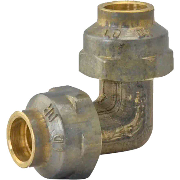 Flared Compression Elbow Brass 32 C x 32 C Watermarked PN. AW296