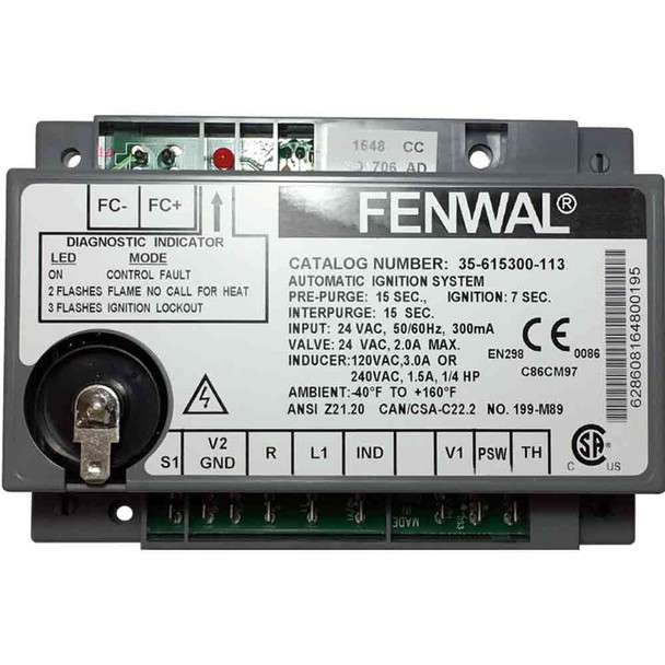 Braemar SH18 Ignition Unit Fenwal 35-615300-113 for Gas Space Heaters PN. 628608