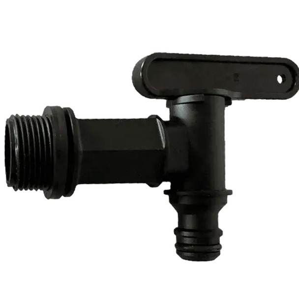 Raindrip Male Tap Adaptor With Ball Valve - Connection x BSP Thread PN. MTV2012 - 4 Pack