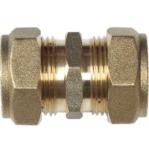 Brass compression joiner 22mm x 22mm