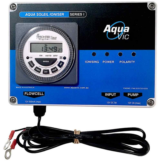 Aquavic Fresh Water Pool Ioniser Aqua Soleil 12Volt DC Electronic Controller
