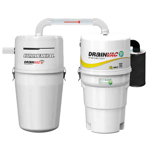 DrainVac Commercial Central Ducted Wet and Dry Vacuum Cleaner System