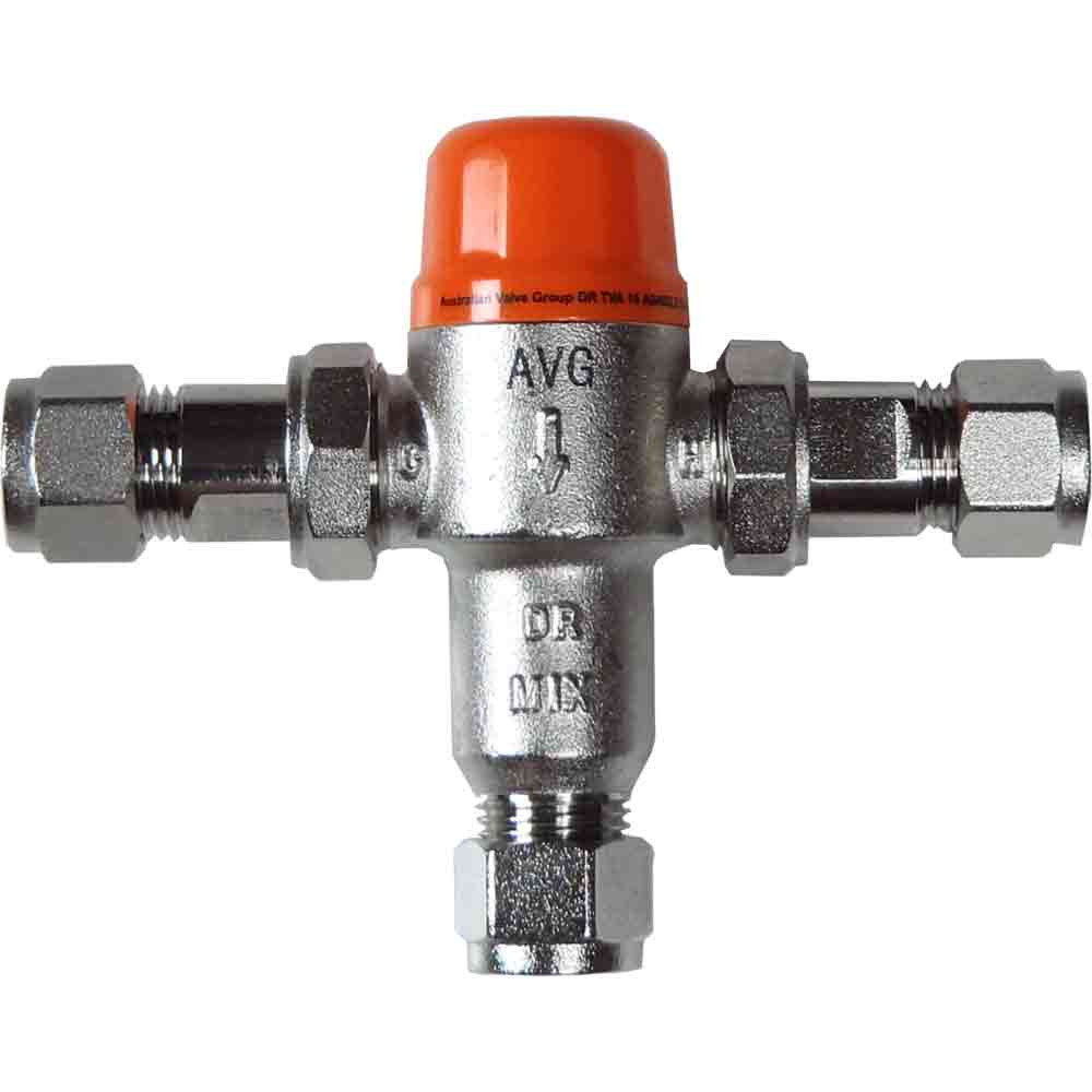 AVG TEMPERING VALVE 20mm with insulation (solar hot water