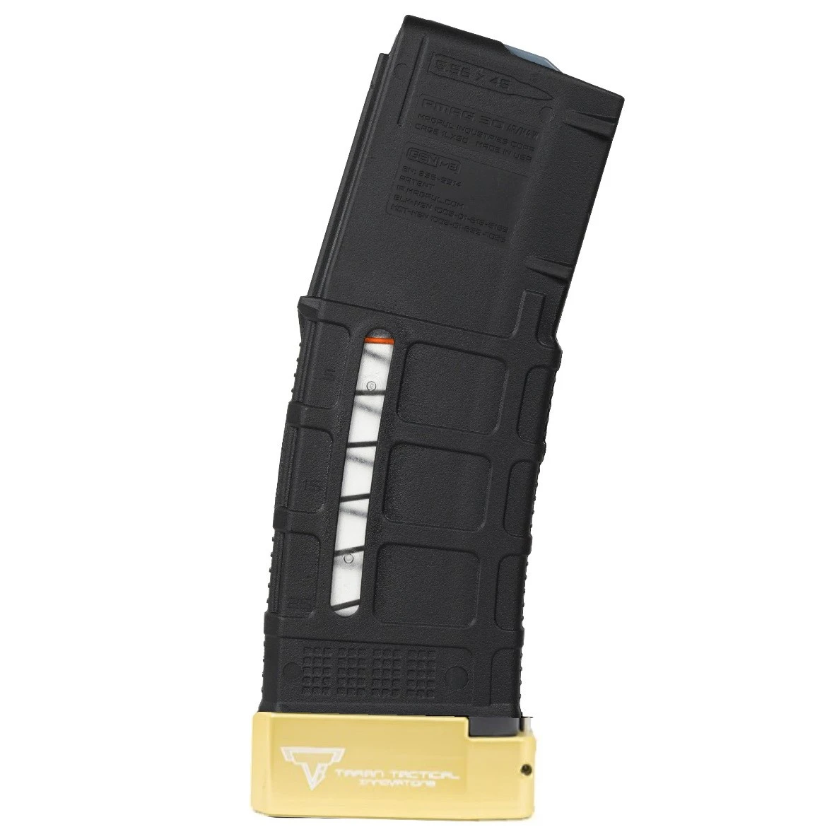 Magpul PMAG 30 AR/M4 Gen M3 Window Magazine TTI- BLACK W/ GOLD