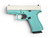 Consignment Glock 43X 9mm Slimline w/ White & Robin's Egg Blue Cerakote - Used