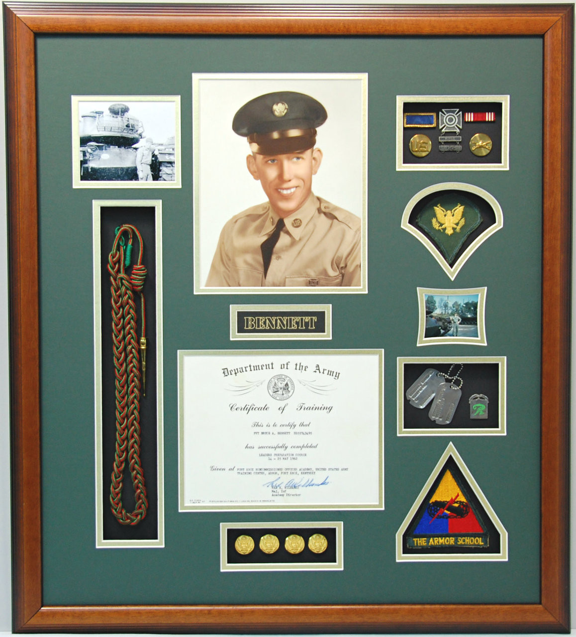 military army training certificates of completion